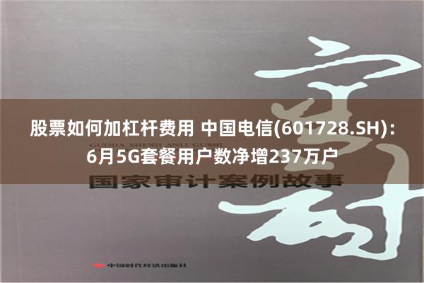 股票如何加杠杆费用 中国电信(601728.SH)：6月5G套餐用户数净增237万户