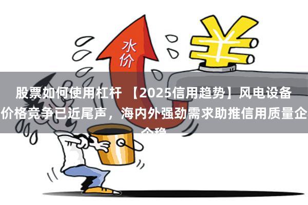 股票如何使用杠杆 【2025信用趋势】风电设备：价格竞争已近尾声，海内外强劲需求助推信用质量企稳